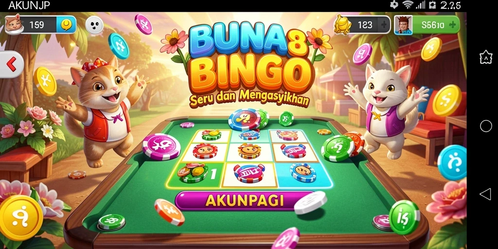 Tampilan gameplay Bingo yang seru dan menarik dari AKUNJP.