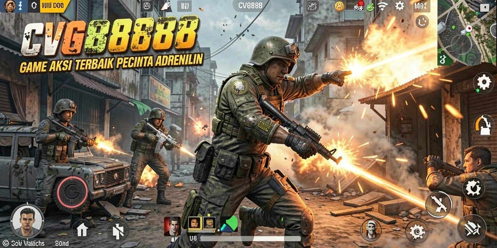 Tangkapan layar gameplay seru dari CVG8888 menunjukkan aksi yang mendebarkan.