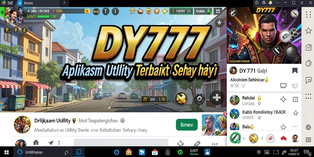 Tampilan utama DY777 menunjukkan fitur Utility yang intuitif.