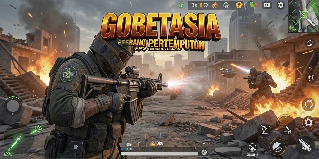 Gameplay intens di <strong>GOBETASIA</strong> dengan aksi tembak-menembak yang seru.