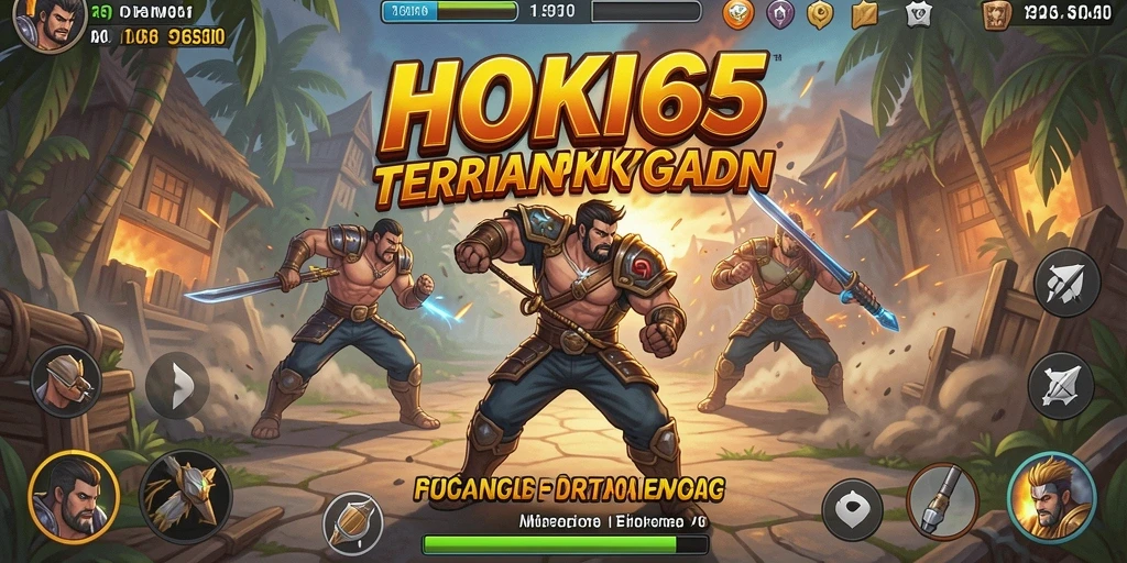 Tampilan arena pertarungan yang dinamis dalam HOKI65.