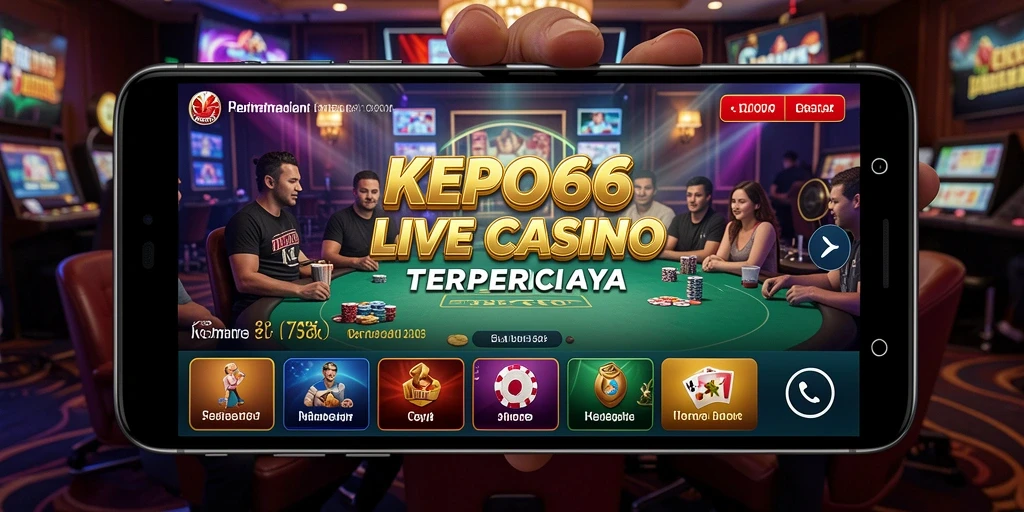 Tampilan gameplay Live Casino di KEPO66 dengan dealer yang profesional.