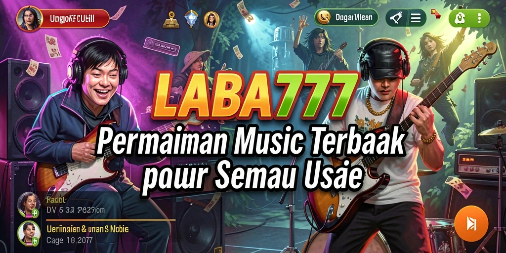 Tampilan gameplay LABA777 menunjukkan keseruan bermain musik yang interaktif.