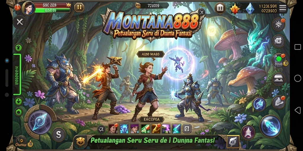 Tampilan gameplay seru MONTANA88 di dunia petualangan.