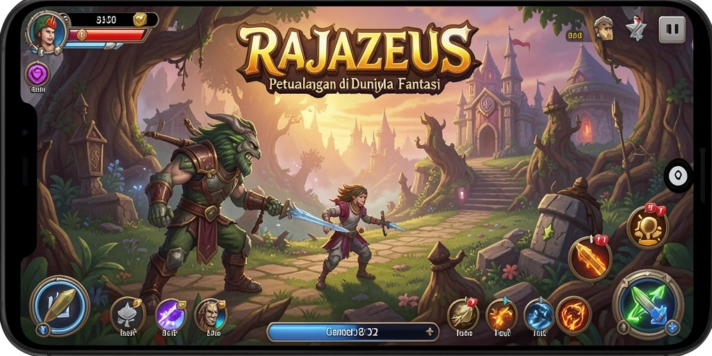Tangkapan layar menunjukkan aksi gameplay menegangkan di RAJAZEUS.