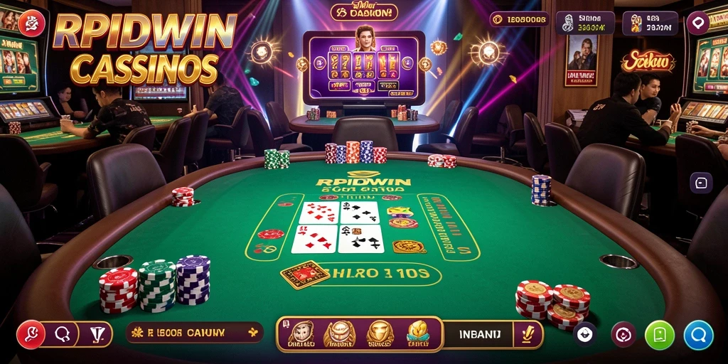Screenshot RPIDWIN menunjukkan dealer yang bersiap untuk memulai permainan Live Casino.