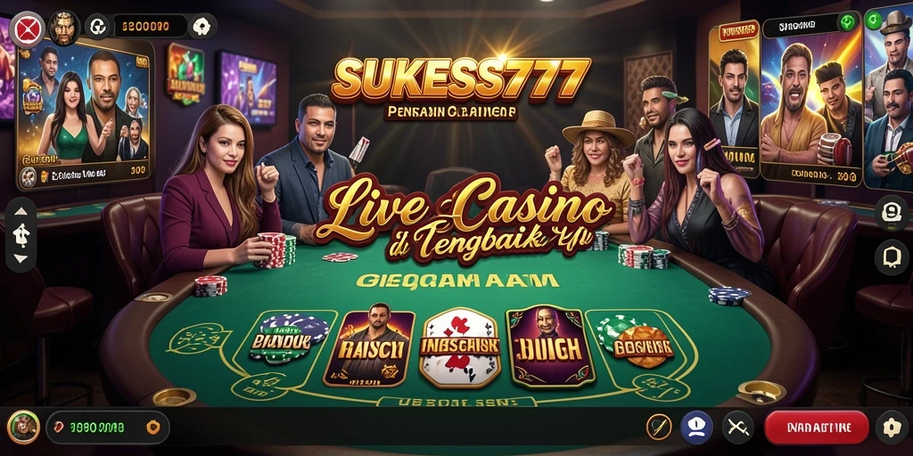 Tampilan menarik dari gameplay Live Casino di SUKSES777.