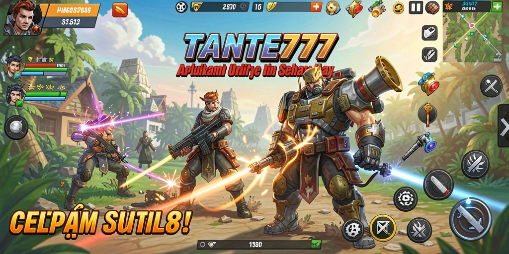 Tampilan antarmuka TANTE777 yang bersih dan fungsional.